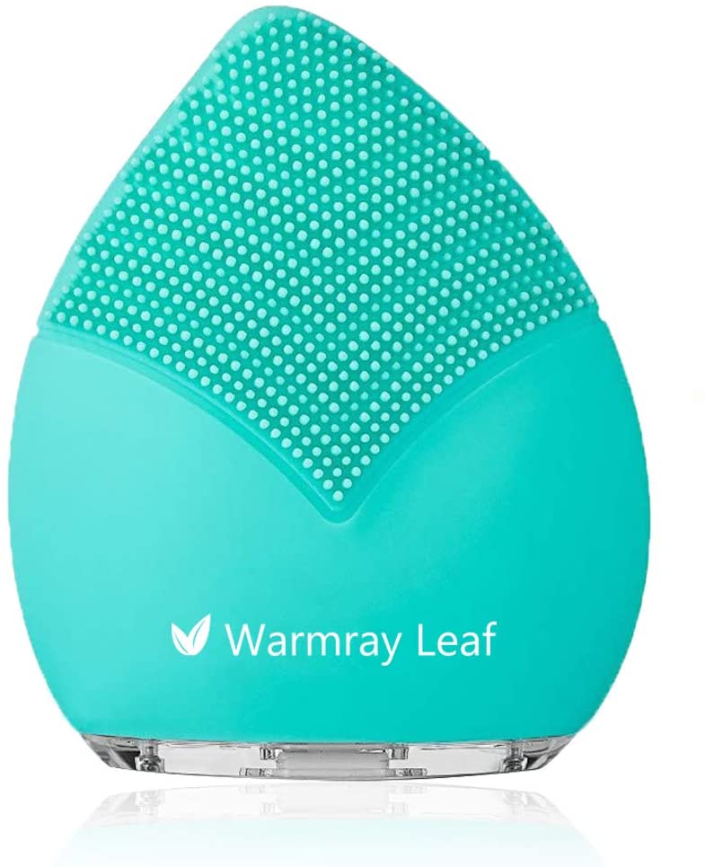 Warmray Leaf Limpiador Facial ElÃ©ctrico azul y violeta